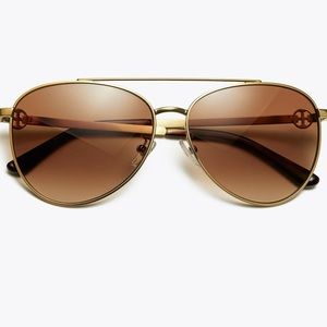 Tory Burch Miller Pilot Sunglasses (Polarized)